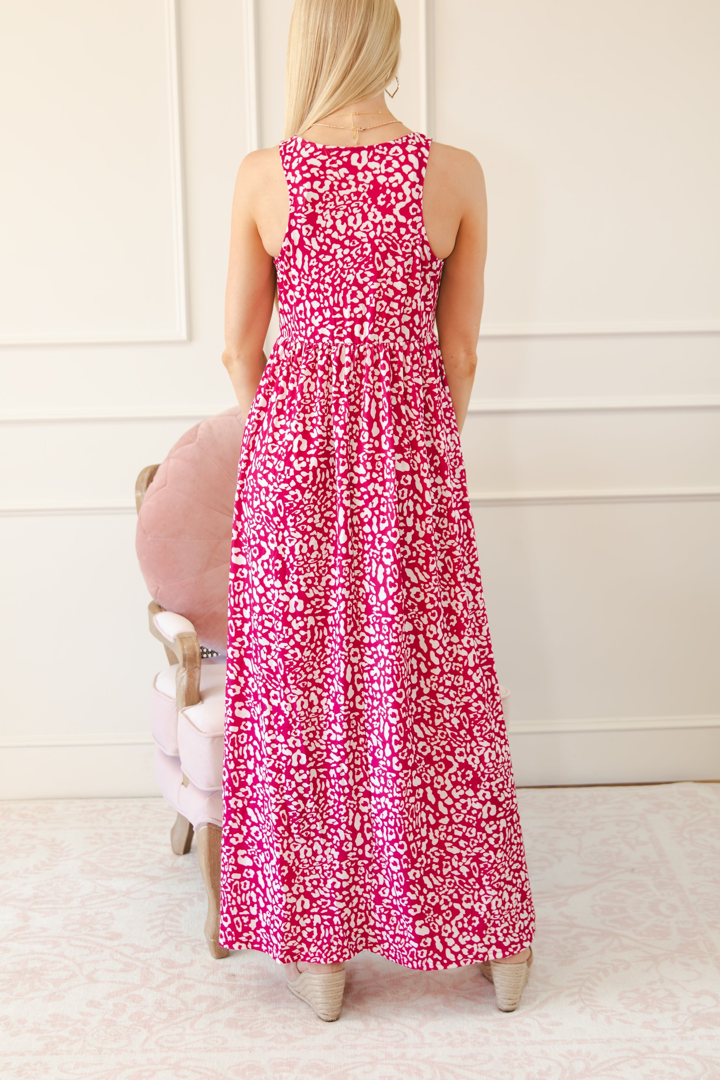 Pocketed Sleeveless Maxi Dress